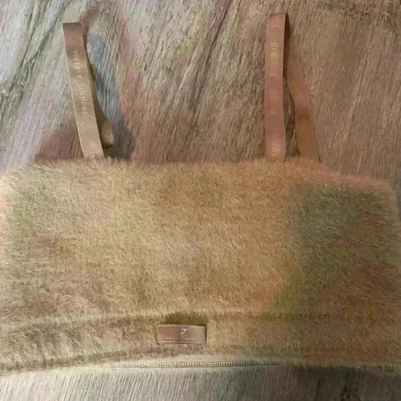 Gymshark Whitney Simmons Eyelash Knit Brown New Top Bra bandeau - Picture 12 of 16